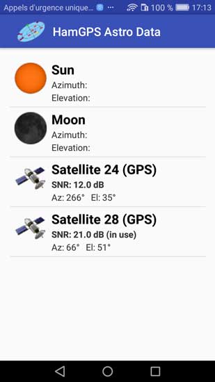 Application pour smartphone HamGPS