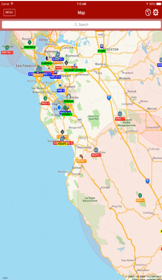 Application pour smartphone APRS Mobile