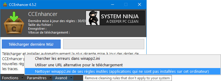 Optimiser le fichier winapp2.ini