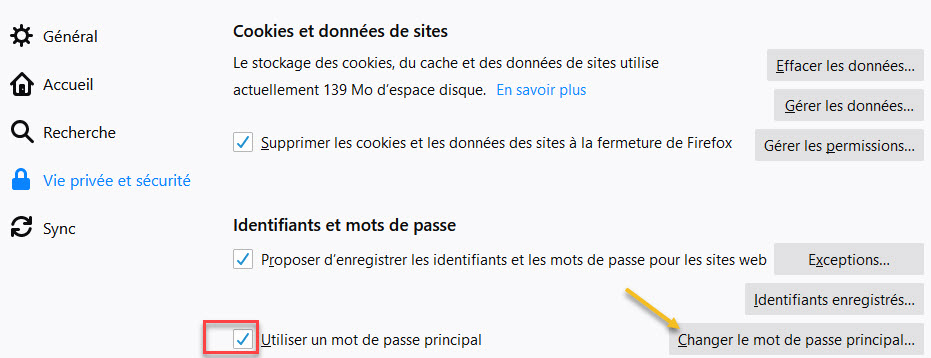 Correction du mot de passe dans Mozilla 2 mdp-1