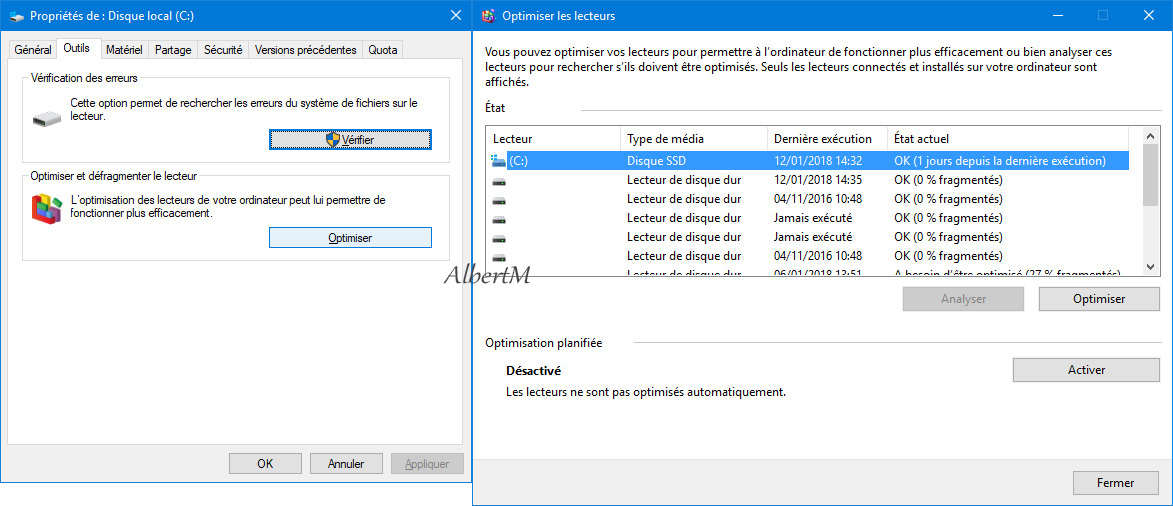 Optimiser le lecteur système