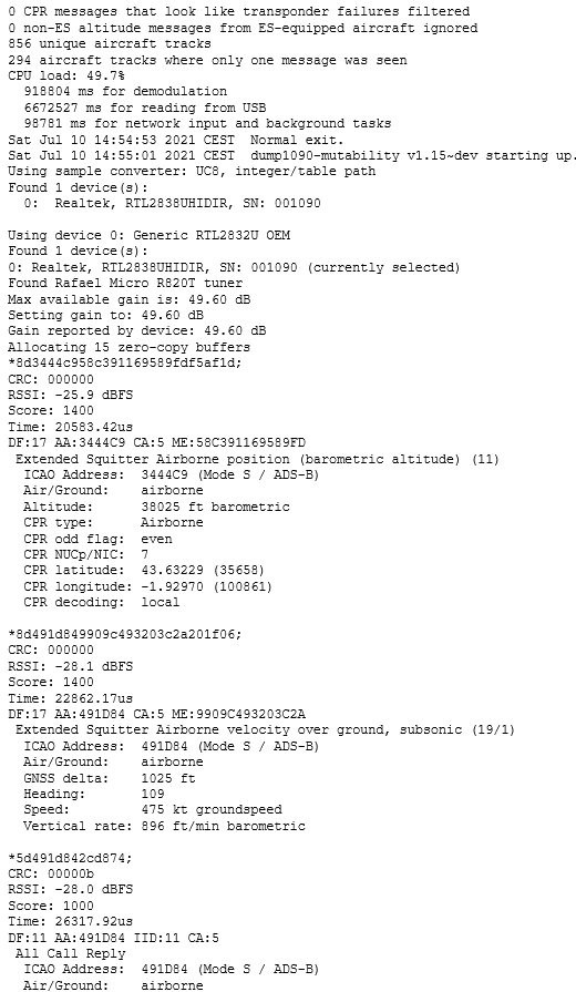 Technique SDR 5 35 traffic aeérien