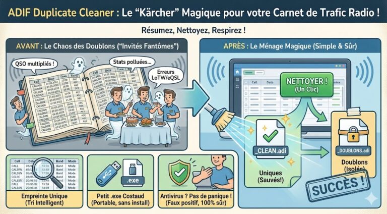 ADIF & XML Duplicate Cleaner v2.0 : Le grand ménage de printemps pour votre Logbook !