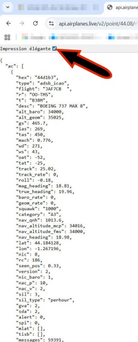 Des trames ADS-B aux API