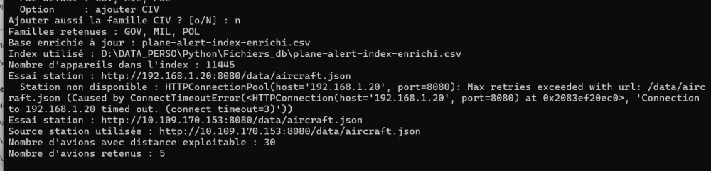 Des trames ADS-B aux API