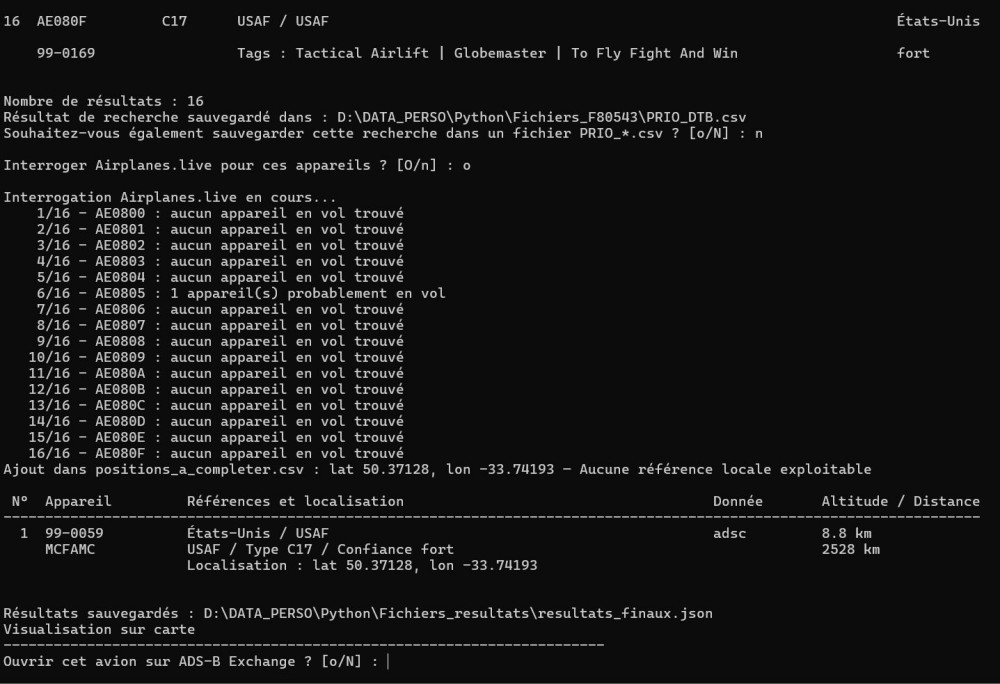 Des trames ADS-B aux API