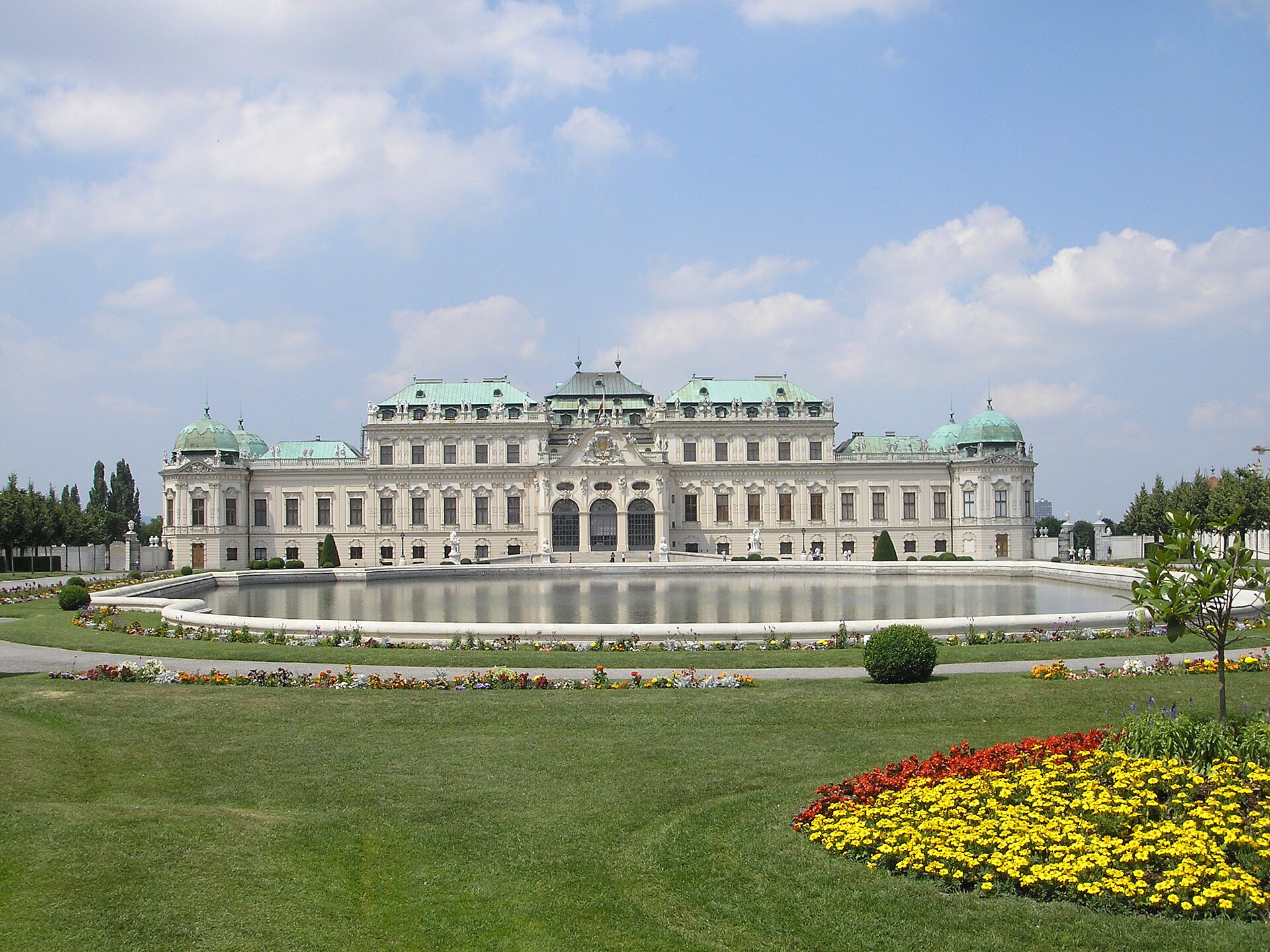 Le palais du Belvédère à Vienne, en Autriche