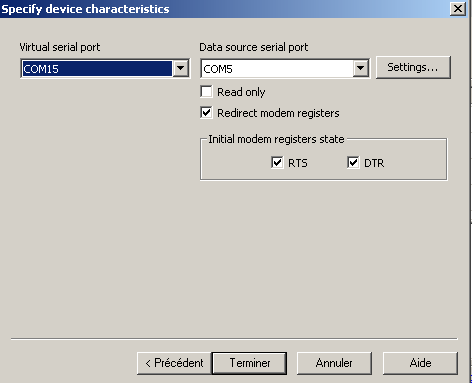 Des ports COM virtuels pour faire fonctionner plus de programmes 8 b