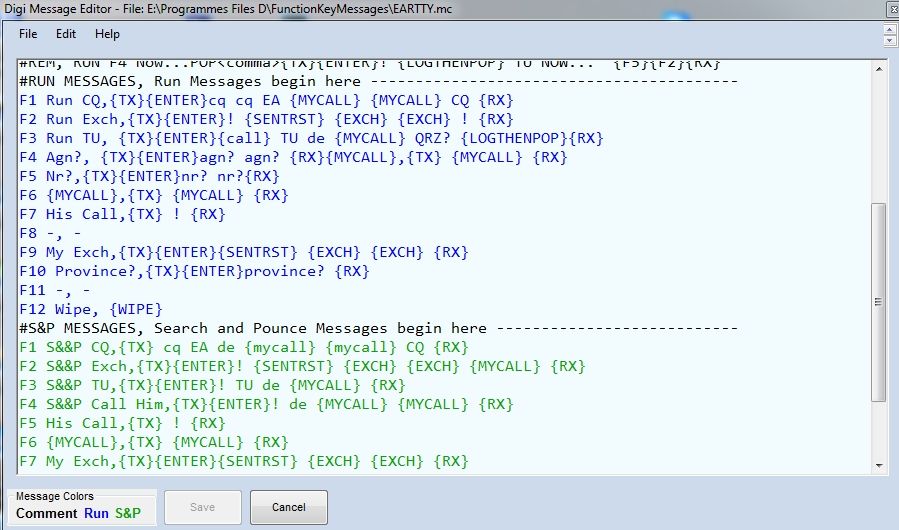 Initiation aux contests RTTY 3 editeur sdr