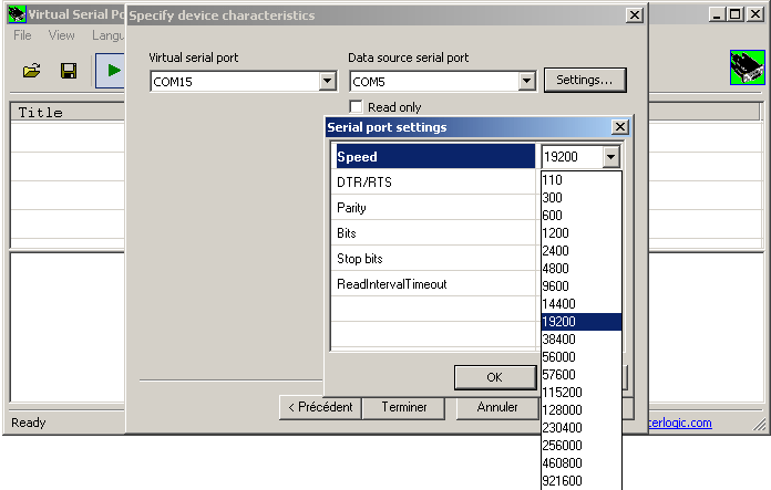 Des ports COM virtuels pour faire fonctionner plus de programmes 9 virtual5